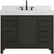 Nathan 42 X 34 inch Mocha Brown Bathroom Vanity Cabinet in Included