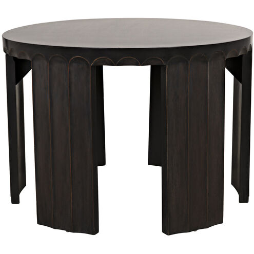 Fluted 32 X 32 inch Pale Side Table