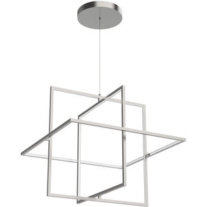 Mondrian LED 27.63 inch Brushed Nickel Pendant Ceiling Light