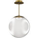 Honeymooner LED 20 inch Aged Brass Pendant Ceiling Light, dweLED