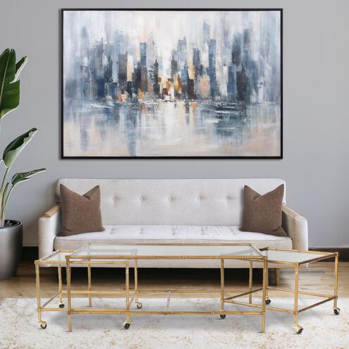 Benoit 46 X 18 inch Antique Gold Coffee Table
