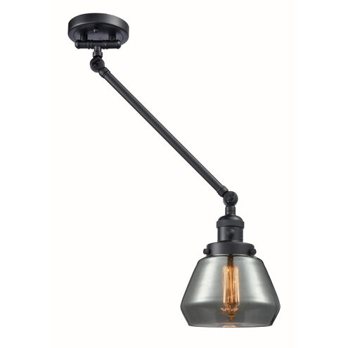 Fulton 35 inch 60.00 watt Matte Black Swing Arm Wall Light, Franklin Restoration