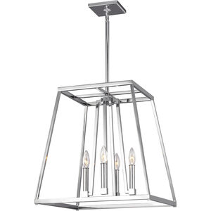 Sean Lavin Conant 4 Light 18 inch Chrome Indoor Pendant Lantern Ceiling Light