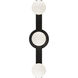 Pizzazz Wall Sconce Wall Light in Matte Black