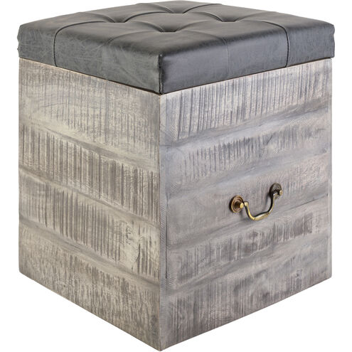 Kassi 18 inch Charcoal Storage Ottoman