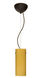 Stilo LED Bronze Pendant Ceiling Light in Vanilla Matte Glass