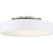 Manhattan LED 26 inch Brushed Nickel Semi-Flush Mount Ceiling Light, dweLED