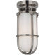 Chapman & Myers Gracie LED 4.75 inch Antique Nickel Tall Flush Mount Ceiling Light