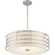 Blanchard 5 Light 23 inch Brushed Nickel Pendant Chandelier Ceiling Light