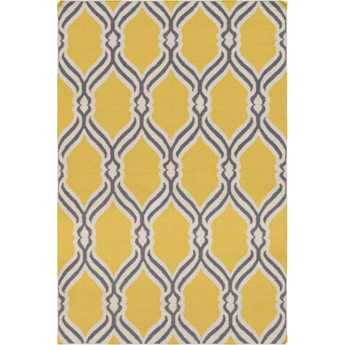 Rivington 90 X 60 inch Yellow and Neutral Area Rug, Wool