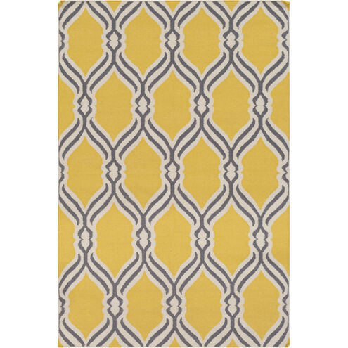 Rivington 72 X 48 inch Yellow and Neutral Area Rug, Wool