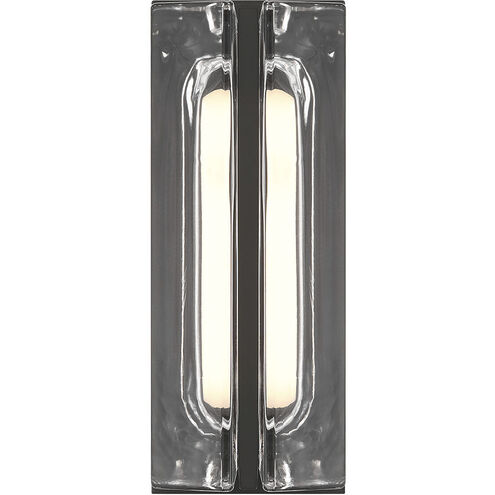 Langferd 1 Light 12 inch Black Outdoor Wall Sconce