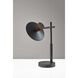 Elmore 16.5 inch 8 watt Black and Walnut Wood LED Desk Lamp Portable Light, with Smart Switch