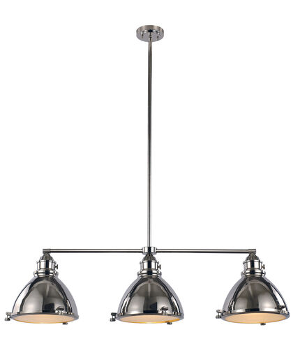 Performance 3 Light 46 inch Polished Nickel Island Pendant Ceiling Light