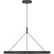 Peter Bristol Cloak LED 36.6 inch Nightshade Black Chandelier Ceiling Light