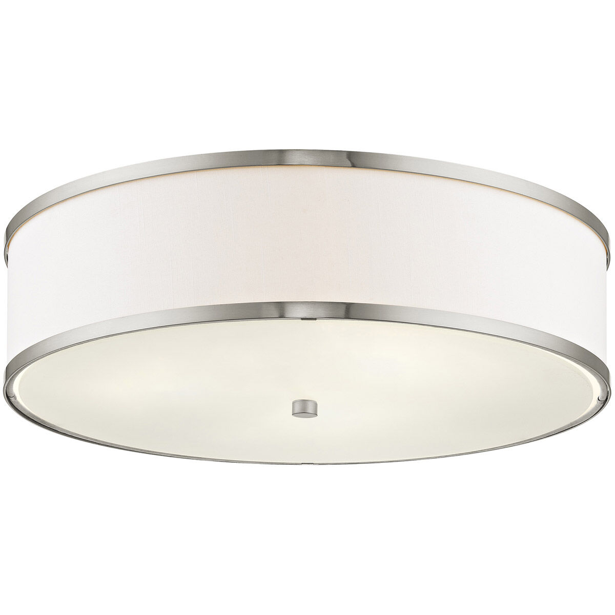 Park Ridge 3 Light 18 inch Brushed Nickel Semi-Flush Mount Ceiling Light