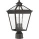 Ellijay 3 Light 17.5 inch English Bronze Outdoor Post Lantern
