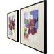 Modern Fleur Purple and Blue and Green and White Framed Art