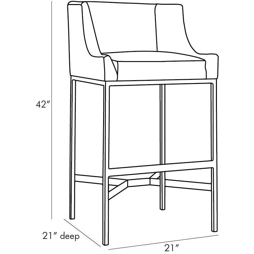 Dalia 21 inch Morel Bar Stool