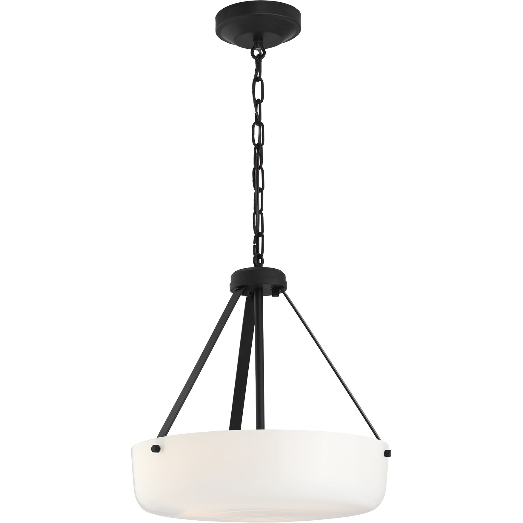 Lieon 3 Light 15.75 inch Black Convertible Pendant Ceiling Light