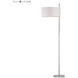 Attwood 64 inch 100 watt Polished Nickel Floor Lamp Portable Light in Incandescent, 3-Way