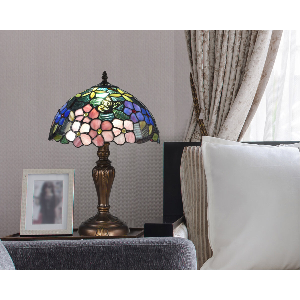 Evelyn 19 inch 75.00 watt Antique Bronze Table Lamp Portable Light