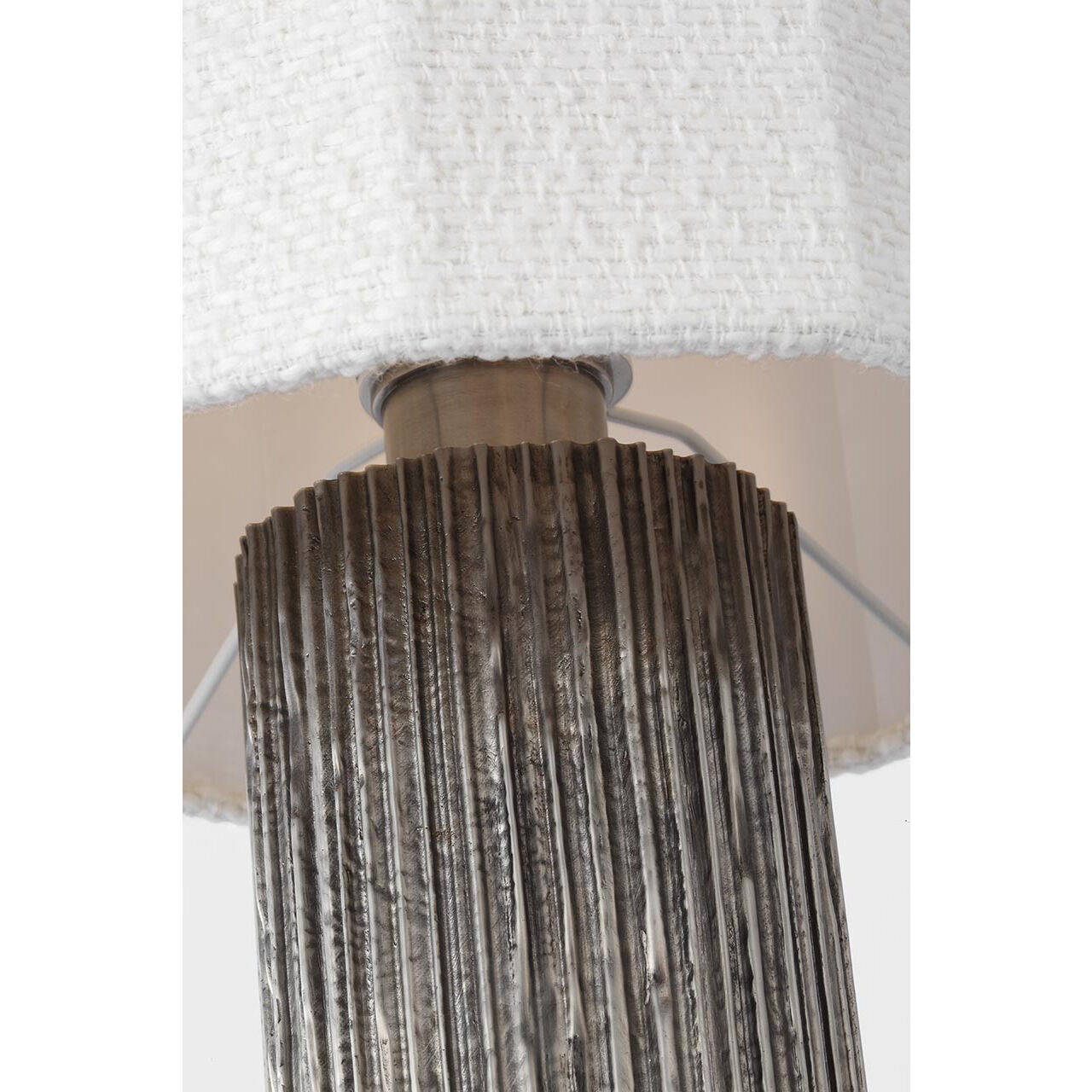 Anne-Marie Barton Fumar 29 inch 15.00 watt Ridged Graphite Table Lamp Portable Light