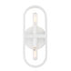 Carousel 2 Light 5 inch Matte White Wall Sconce Wall Light