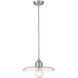 Paloma 1 Light 14 inch Brushed Nickel Pendant Ceiling Light