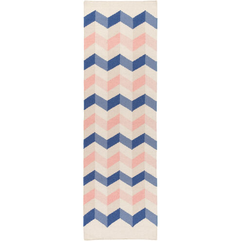 Frontier 36 X 24 inch Rose, Navy, Khaki Rug
