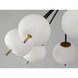 Quest LED 26.5 inch Black and Gold Pendant System Ceiling Light