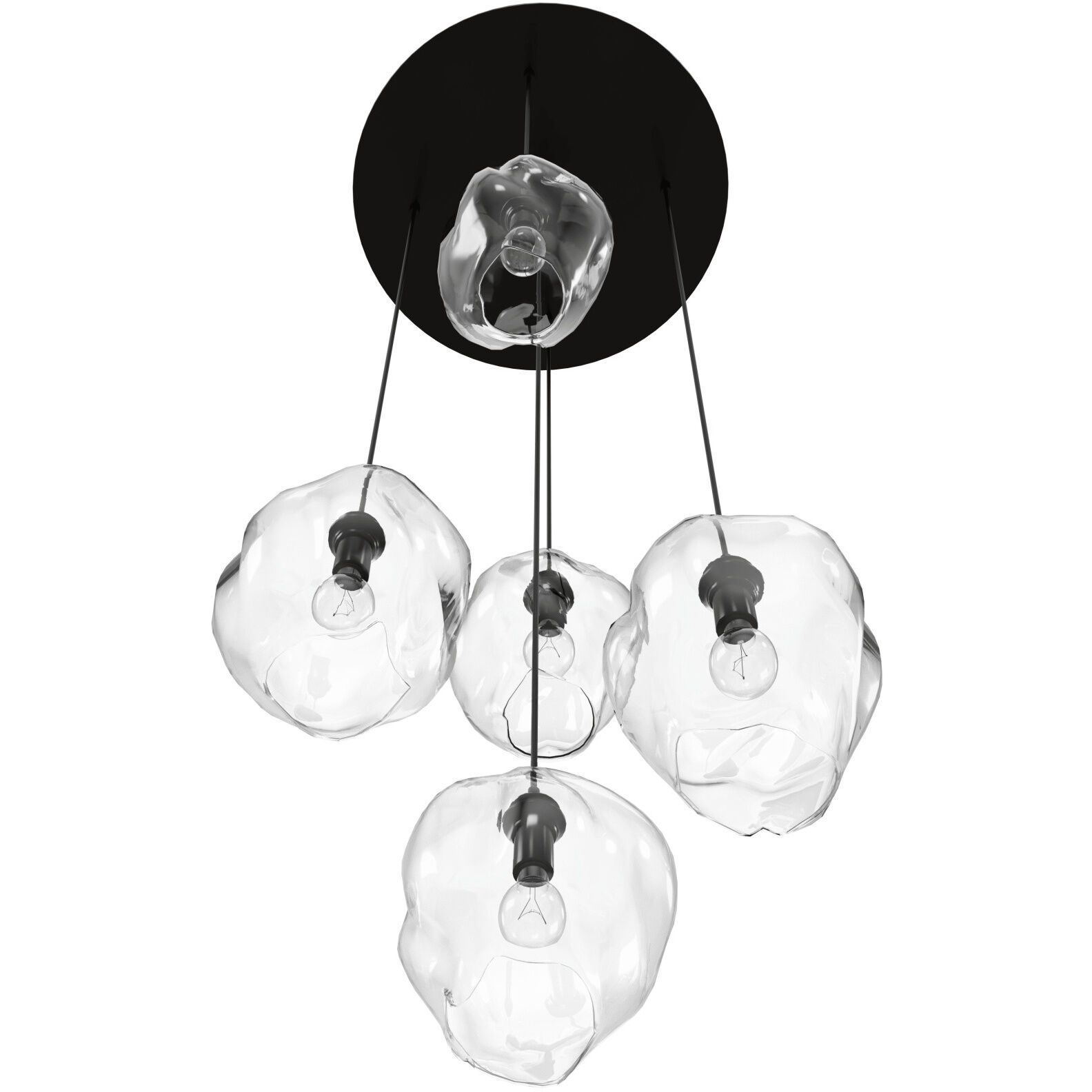 Sonoma Ave. 5 Light 28 inch Dark Bronze Multi Port Pendant Ceiling Light
