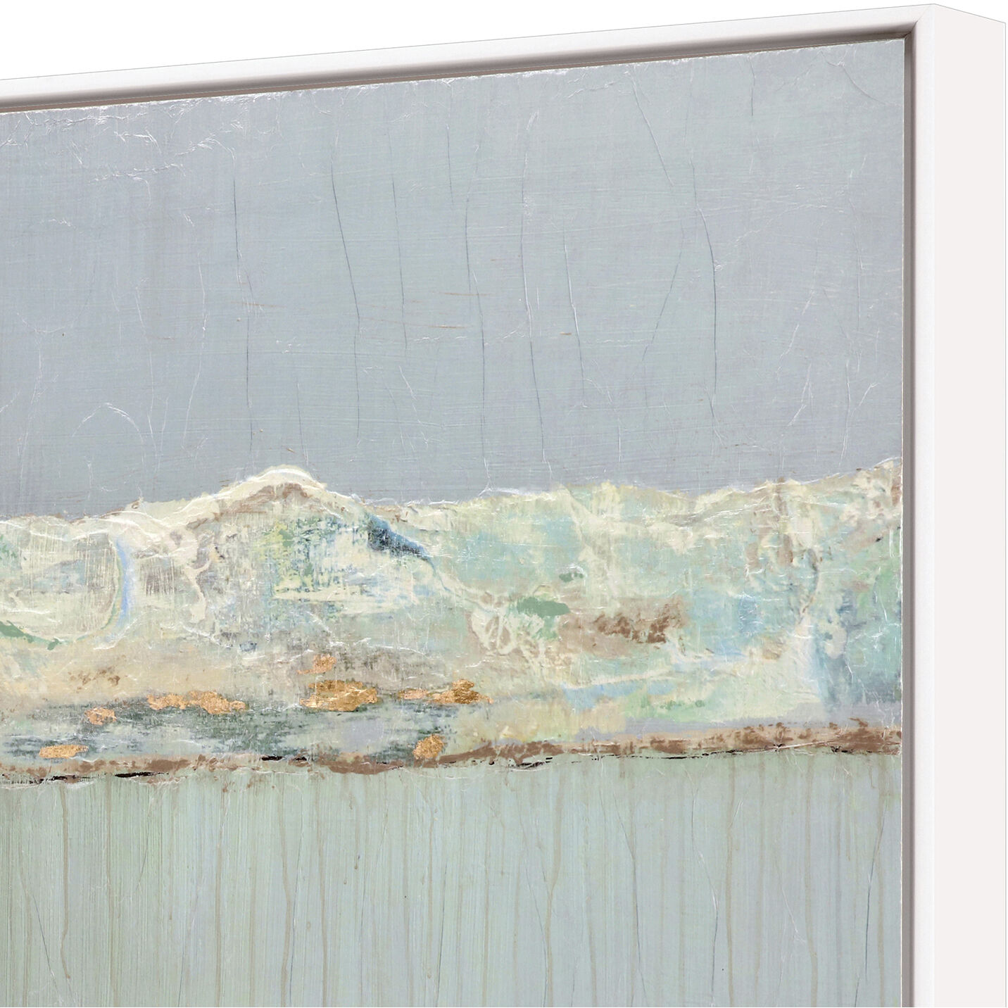 Beyond the Edge Green and Neutral Framed Art, The Studio