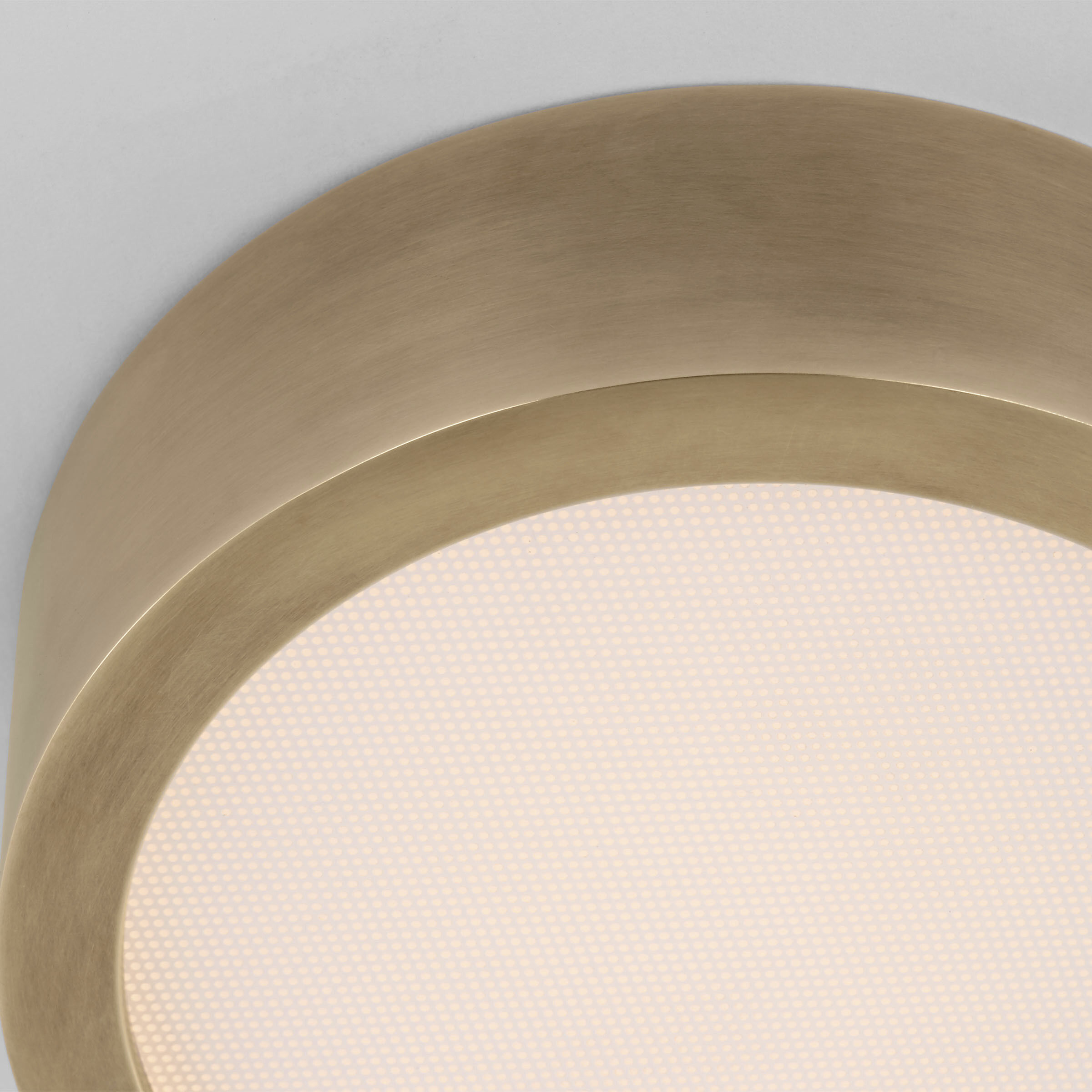 Kelly Wearstler Cerne LED 5 inch Natural Brass Flush Mount Ceiling Light in 277V