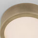 Kelly Wearstler Cerne LED 5 inch Natural Brass Flush Mount Ceiling Light in 277V