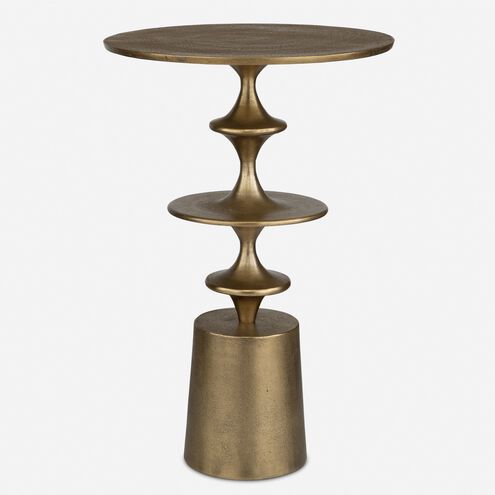 Flight 23.5 X 16 inch Antique Brass Accent Table