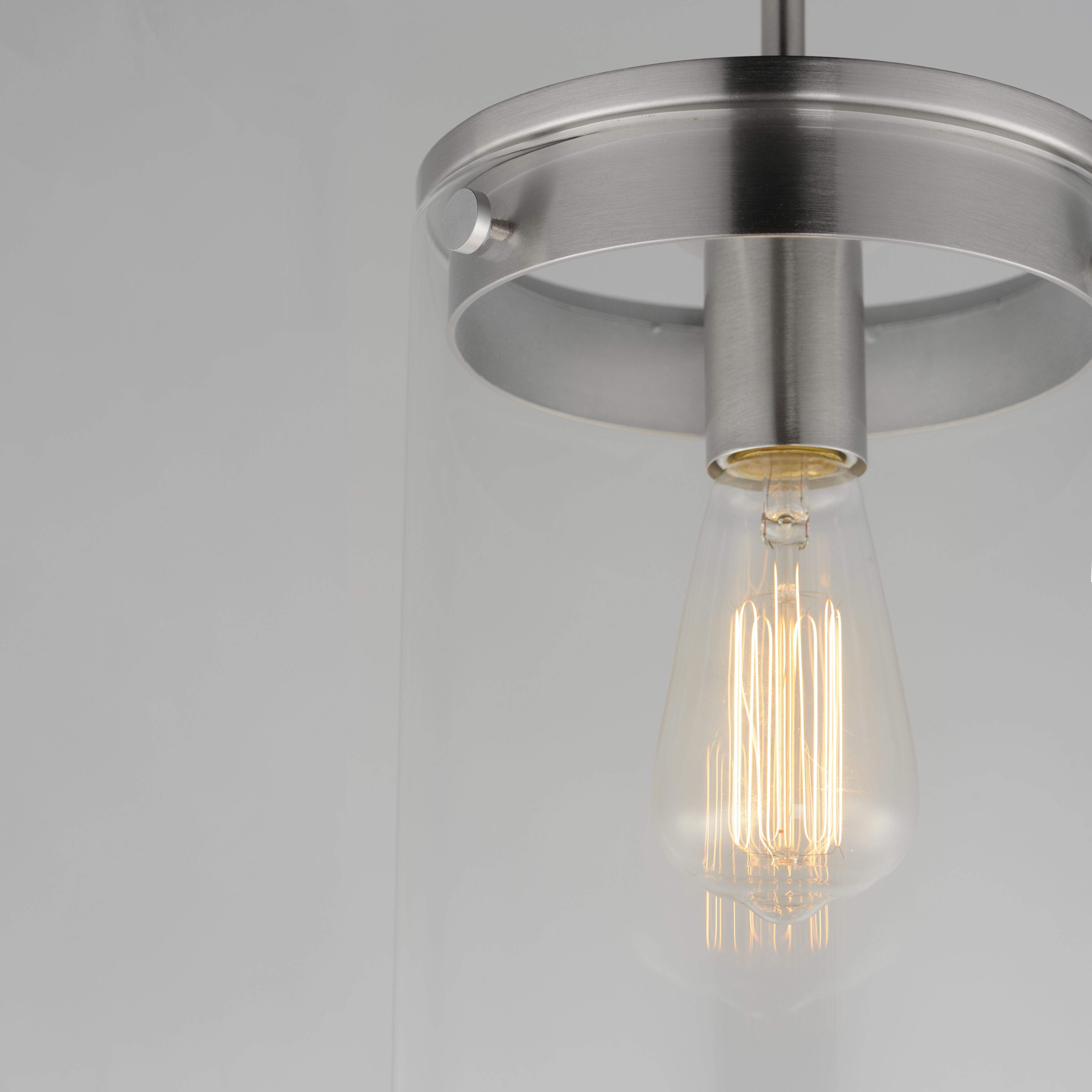 Pinn 1 Light 8 inch Satin Nickel Single Pendant Ceiling Light