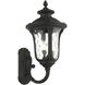 Oxford 3 Light 22 inch Textured Black Outdoor Wall Lantern