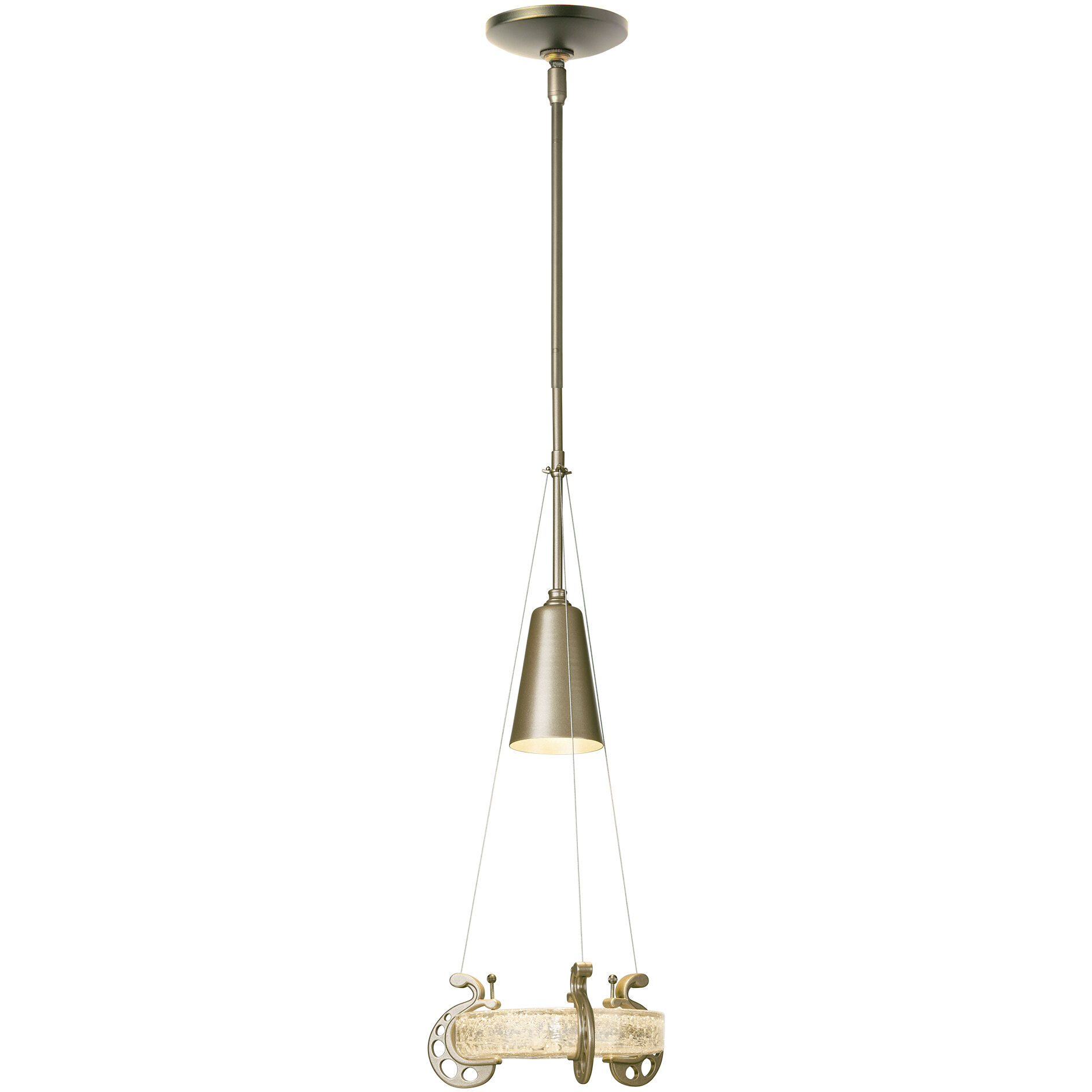 Lens 1 Light 12.2 inch Soft Gold Mini Pendant Ceiling Light - Open Box