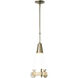 Lens 1 Light 12.2 inch Soft Gold Mini Pendant Ceiling Light - Open Box