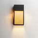 Lattice LED 16 inch Black Outdoor Wall Mount