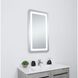 Genesis 36 X 24 inch Glossy White LED Mirror
