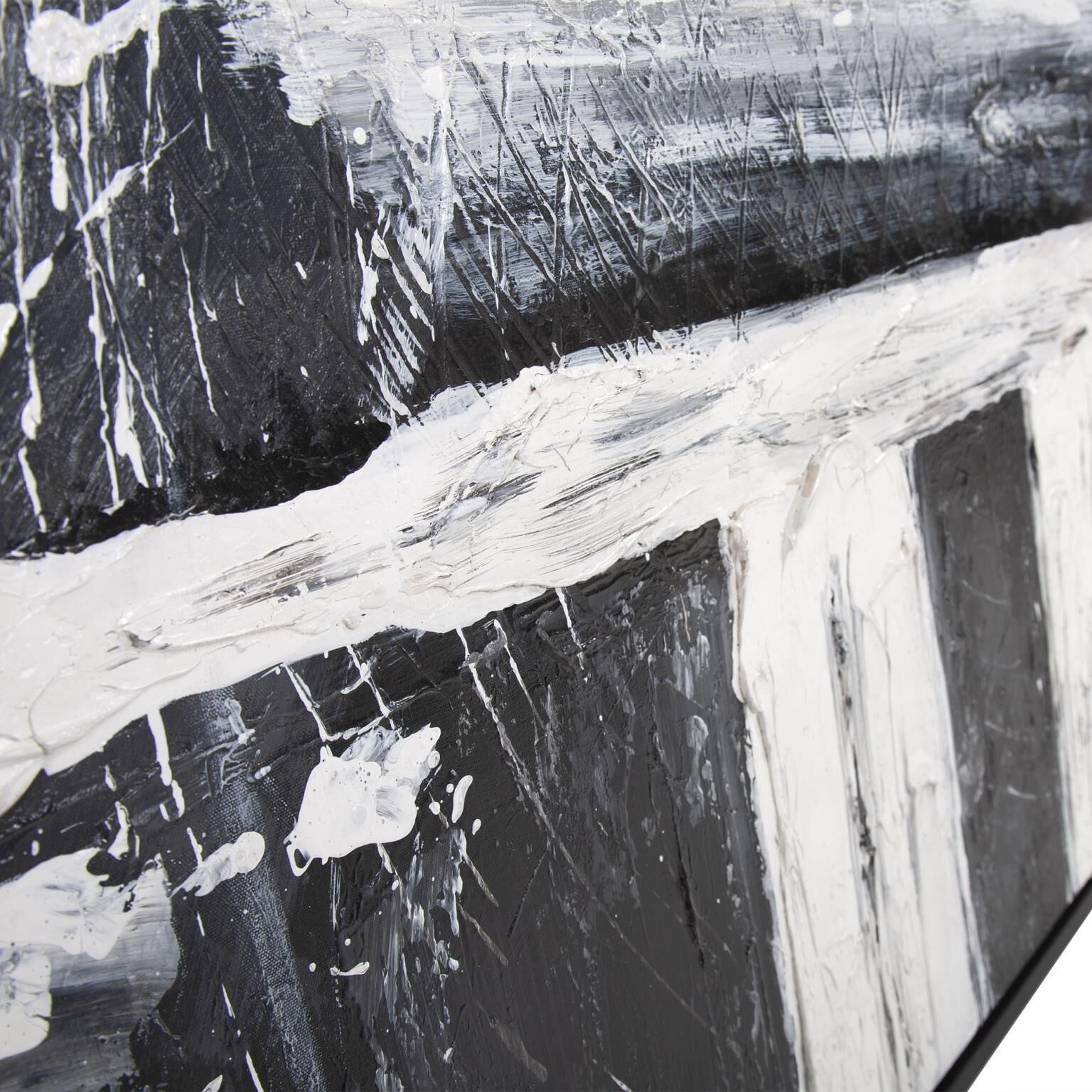 Abstract Landscape 73.75 X 37.75 inch Hand Painted Canvas