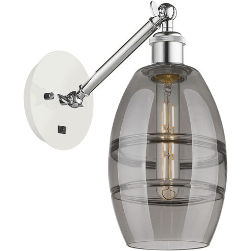 Ballston Vaz 1 Light 5.88 inch White Polished Chrome Sconce Wall Light