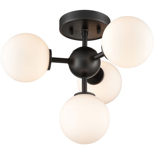 Alouette 4 Light Graphite Semi-flush Mount Ceiling Light