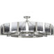 Aenon 10 Light 36 inch Pewter Semi-Flush Mount Ceiling Light