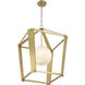 Shimmer 1 Light 20.5 inch Legacy Brass Pendant Ceiling Light