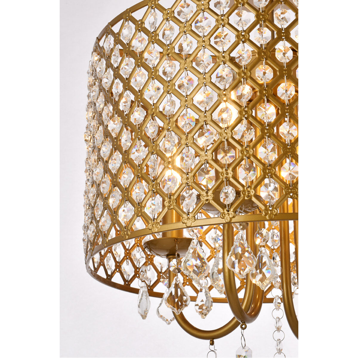 Elise 4 Light 14 inch Brass Pendant Ceiling Light