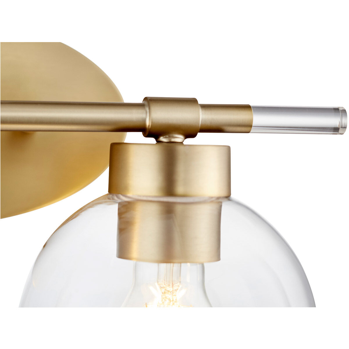 Volan 2 Light 15.5 inch Aged Brass Vanity Light Wall Light