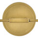Kline LED 33 inch Heritage Brass Bath Light Wall Light